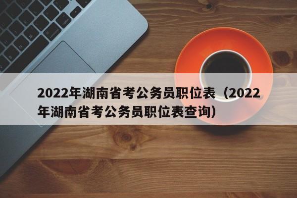 2022年湖南省考公务员职位表（2022年湖南省考公务员职位表查询）