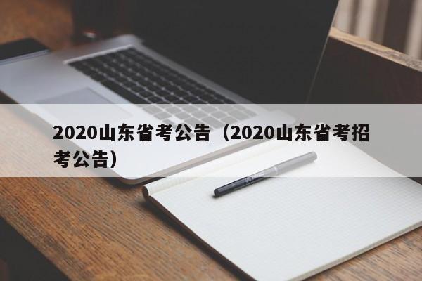 2020山东省考公告（2020山东省考招考公告）