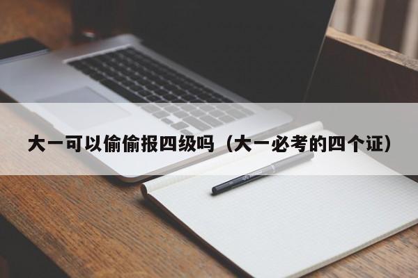 大一可以偷偷报四级吗（大一必考的四个证）