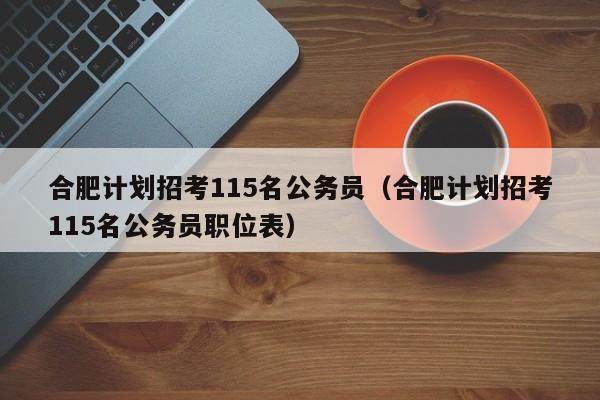 合肥计划招考115名公务员（合肥计划招考115名公务员职位表）