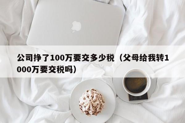 公司挣了100万要交多少税（父母给我转1000万要交税吗）