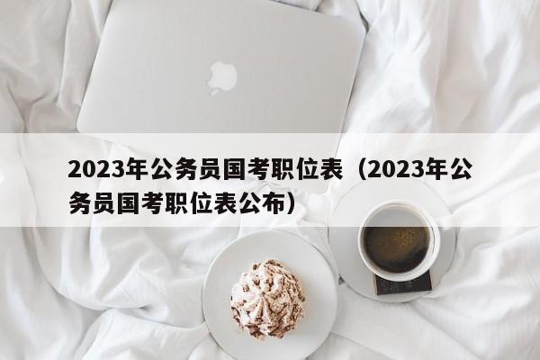 2023年公务员国考职位表（2023年公务员国考职位表公布）